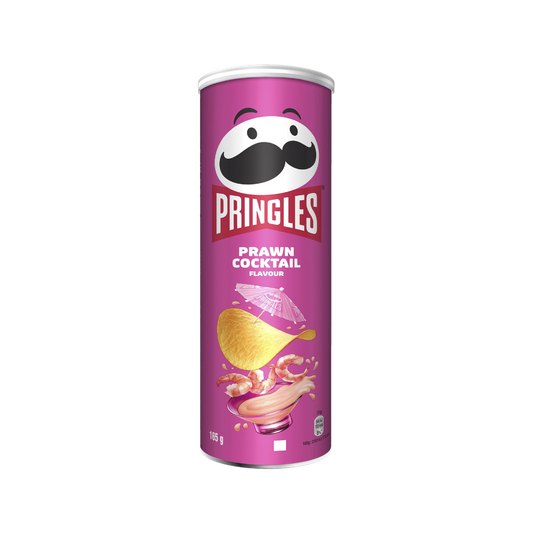 Pringles Prawn Cocktail flavored potato crisps — can