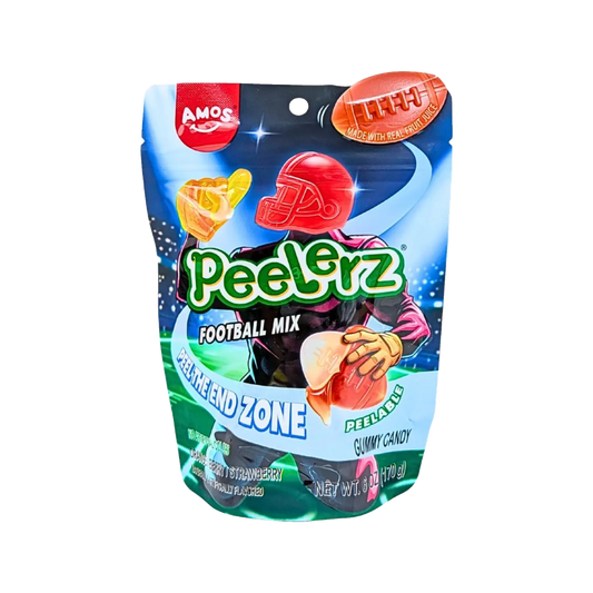 Amos Peelerz Football Mix peelable gummy candy