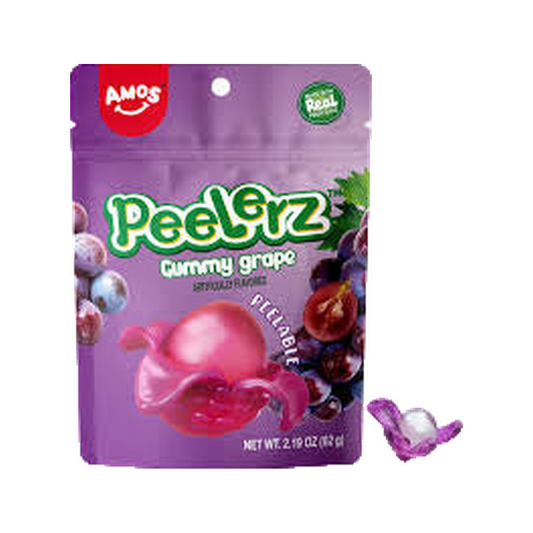 Amos Peelable Grape Candy Peelerz Gummy Grape Peeling Candy Resealable -China