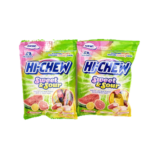 HI-CHEW PEG BAG - SWEET & SOUR (GRAPEFRUIT LEMON WATERMELON) — candy