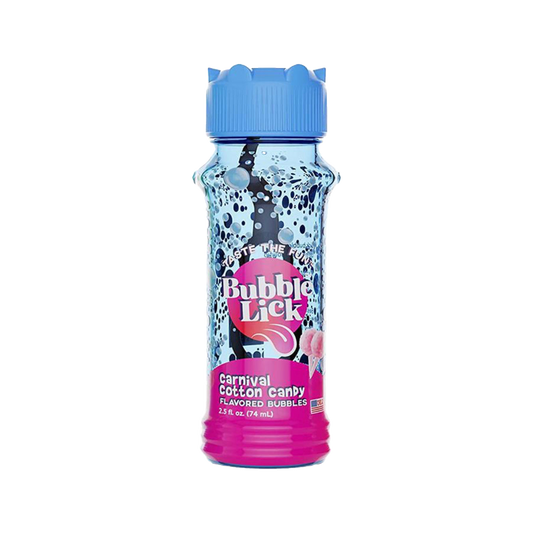 BUBBLE LICK FLAVORED BUBBLES - COTTON CANDY — bottle