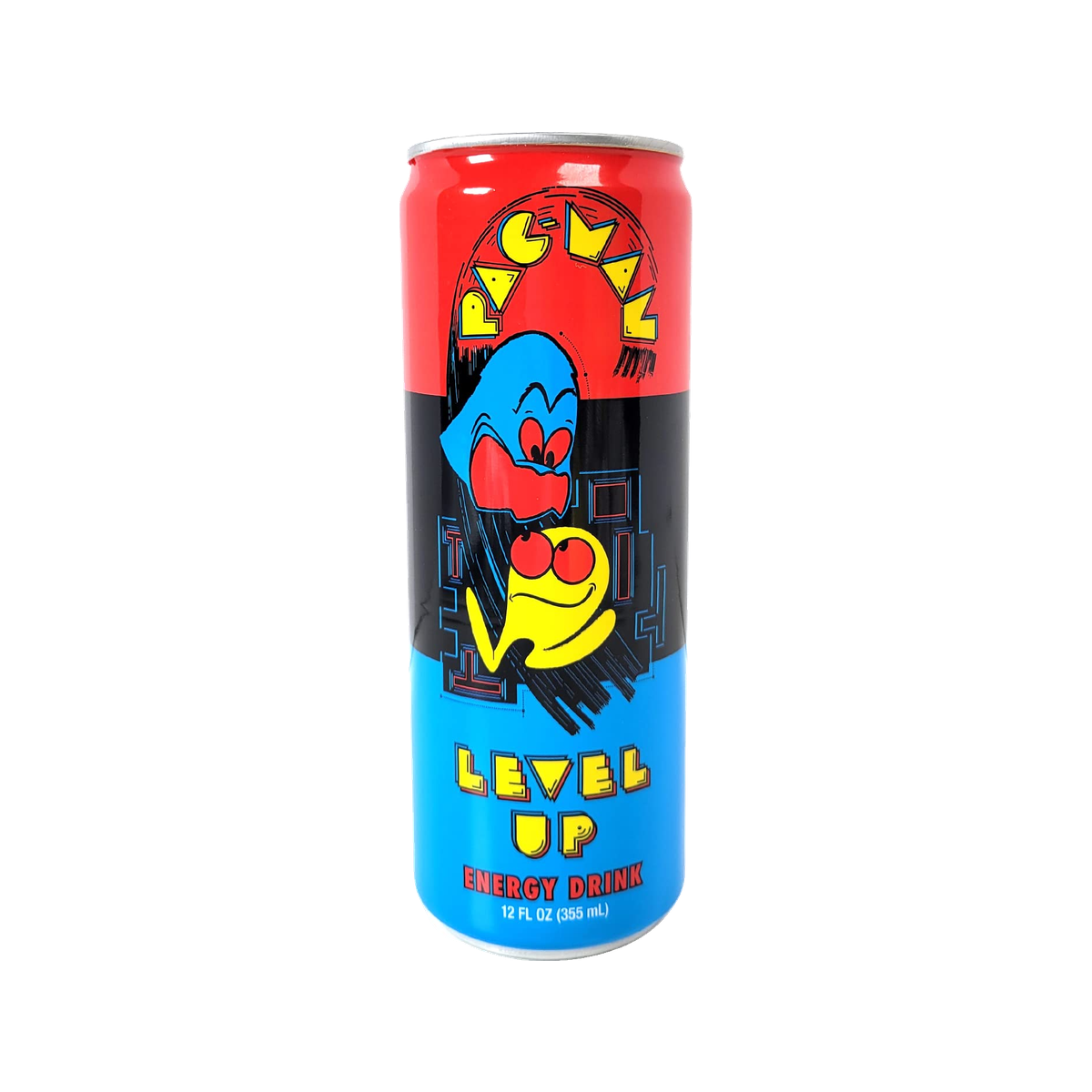 Pac Man Level Up Energy Drink — can