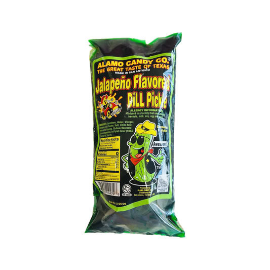 Alamo Candy Co Jalapeno Flavored Dill Pickle
