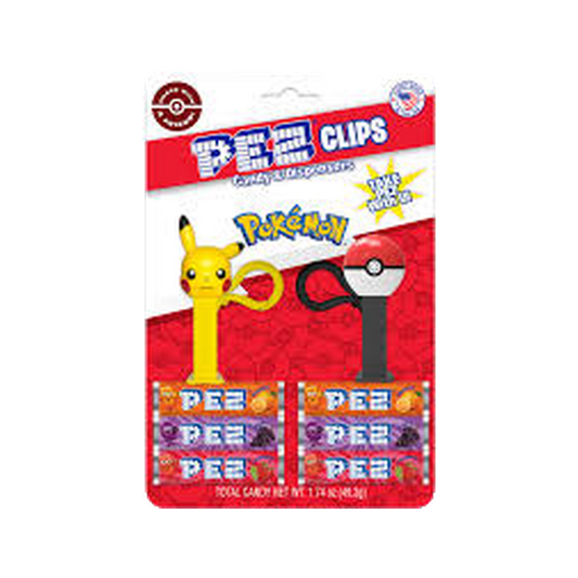 PEZ MINI DISPENSER CLIPS - POKEMON