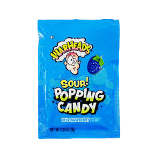 WARHEADS POPPING CANDY POUCH IN DISPLAY - BLUE
RASPBERRY