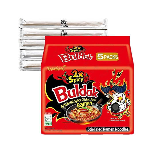 Korean 2x spicy buldak noodles hot chicken