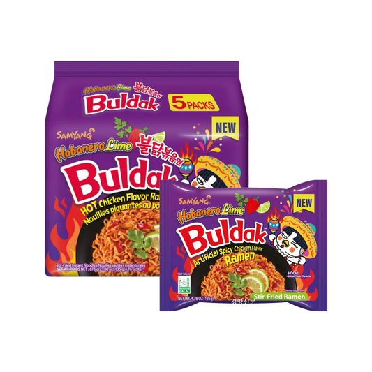 Buldak noodles Habanero lime hot chicken