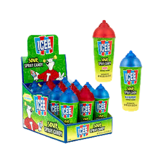 ICEE SOUR SPRAY CANDY IN DISPLAY