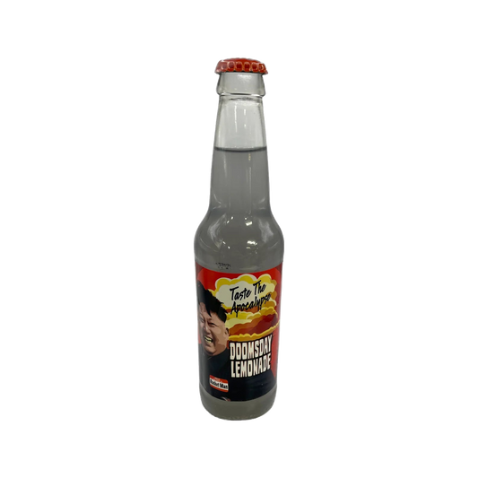 Rocket fizz doomsday lemonade — bottle