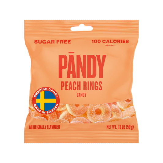 Pandy Peach rings candy (Sugar-Free Swedish candy )