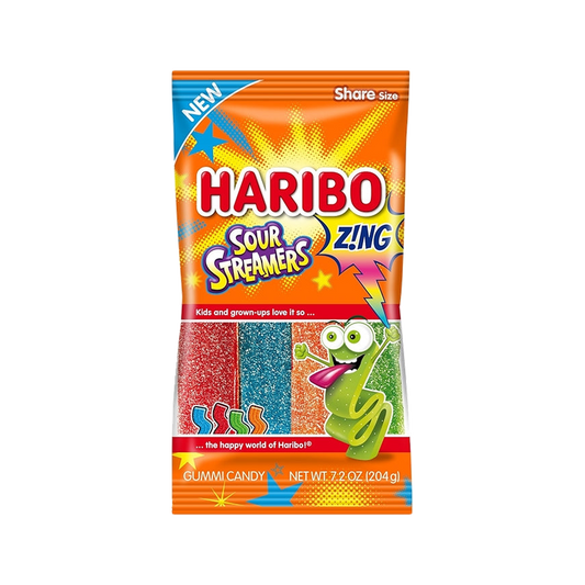 Haribo  sour steamers zingg! — bag