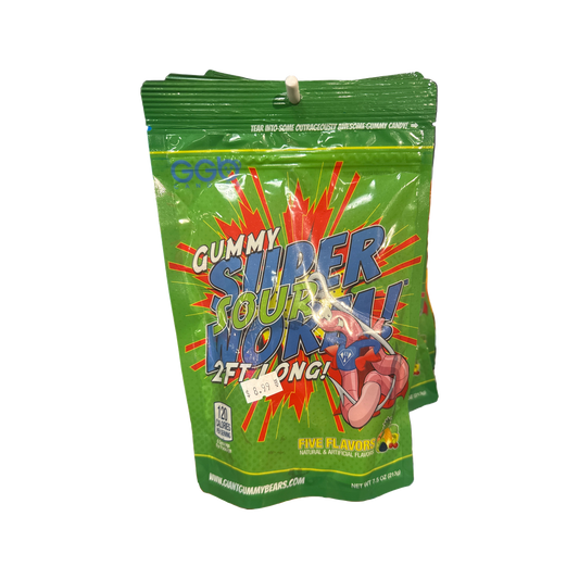 Gummy super sour worm