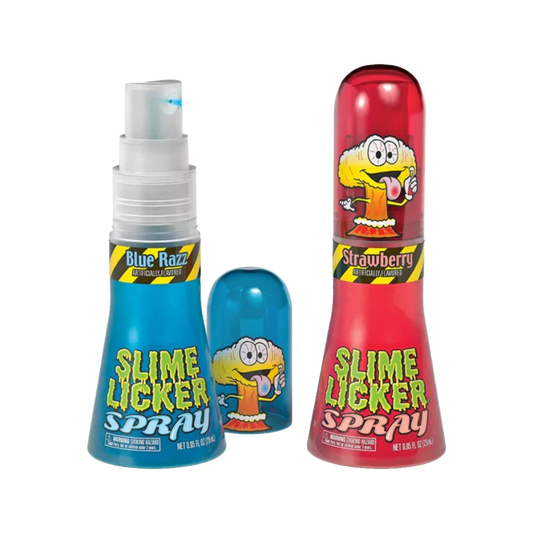 Slime licker spray blue razz and strawberry