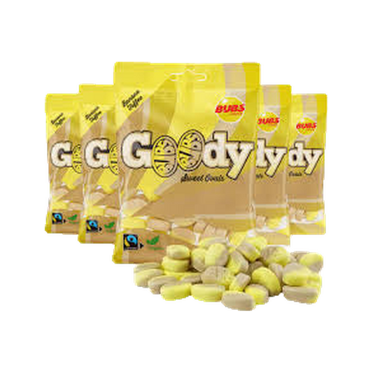 Bubs goody sweet ovals banana toffee