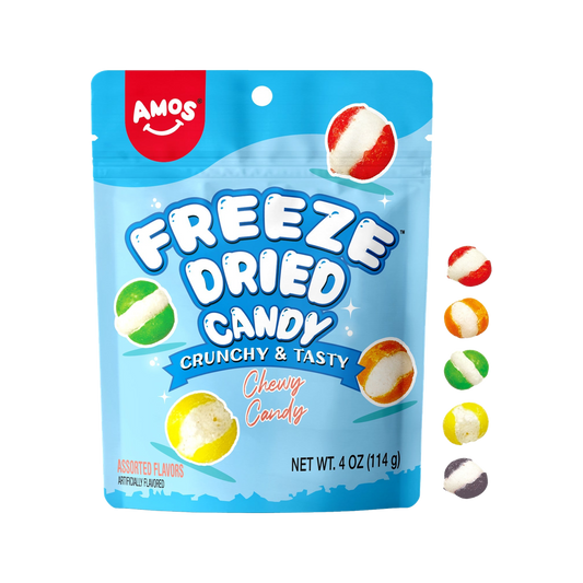 Amos freeze dried candy