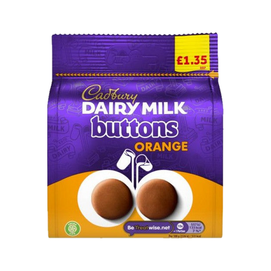 Cadbury diary milk buttons orange