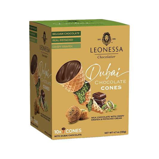 Leonessa Dubai chocolate cones