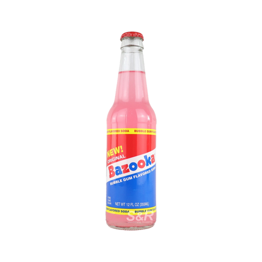 Bazooka bubble gum flavored soda — drink