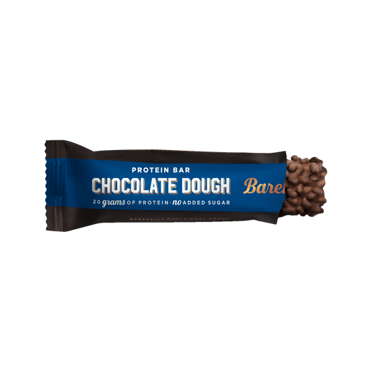 Barebells chocolate dough protein bar
