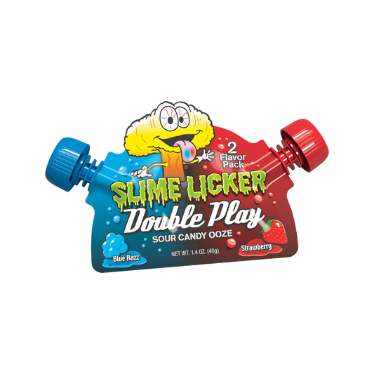 Slime licker double play sour candy ooze — pouch