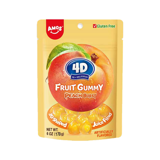 Amos 4d fruit gummy peach burst