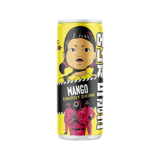Squid Game Mango Energy Drink. — can