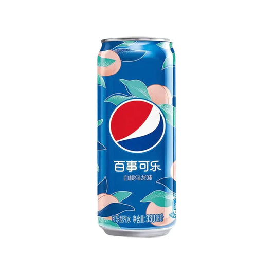 Pepsi White Peach Oolong Can