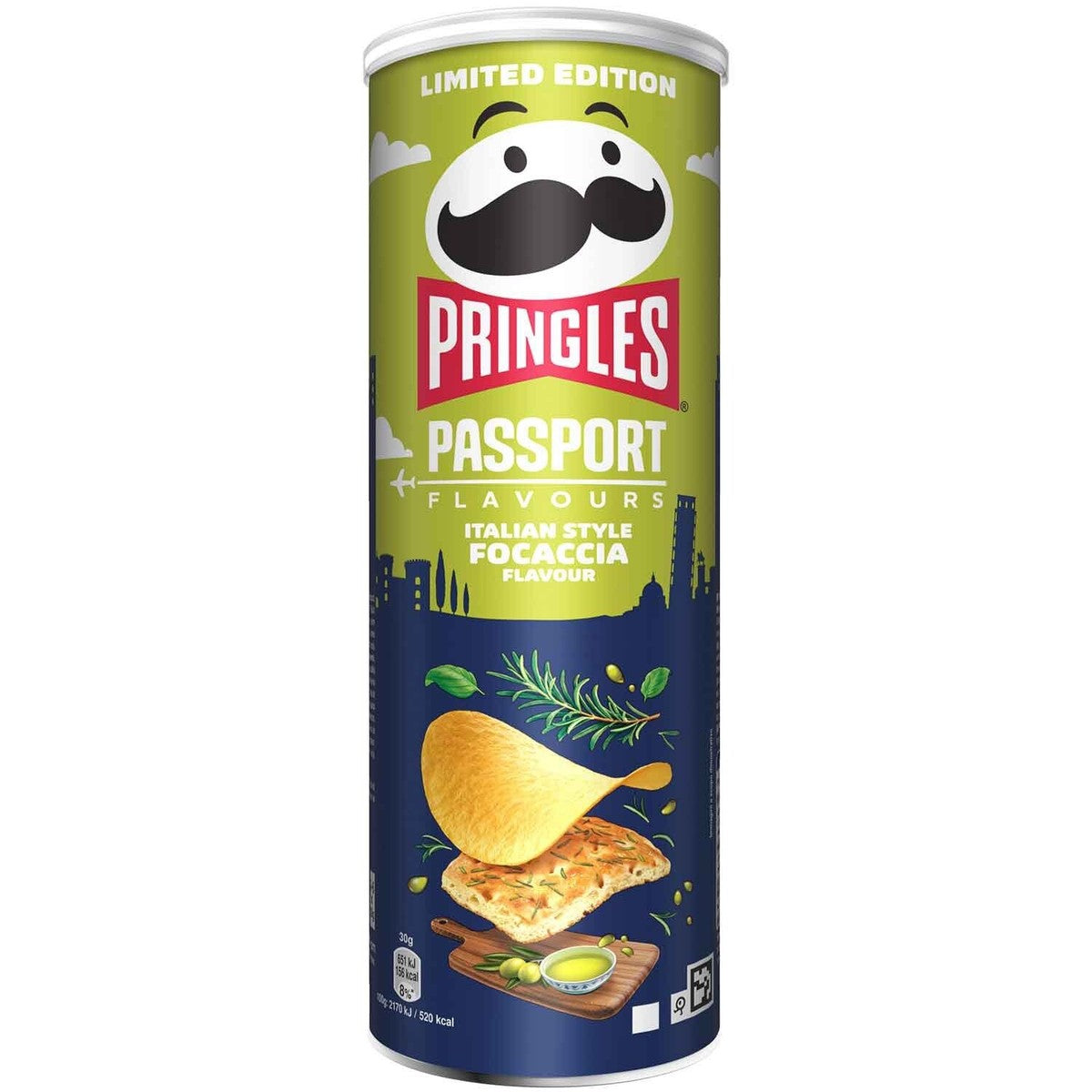 Pringles potato chips FOCACCIA flavor (Limited Edition)