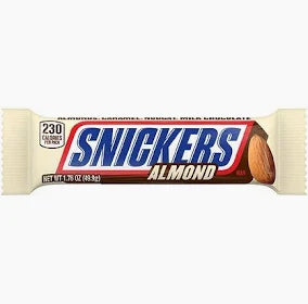 SNICKERS CANDY BAR SINGLES - ALMOND