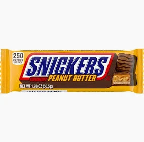 SNICKERS CANDY BAR SHARE SIZE- PEANUT BUTTER SQUARES 4 TOGO