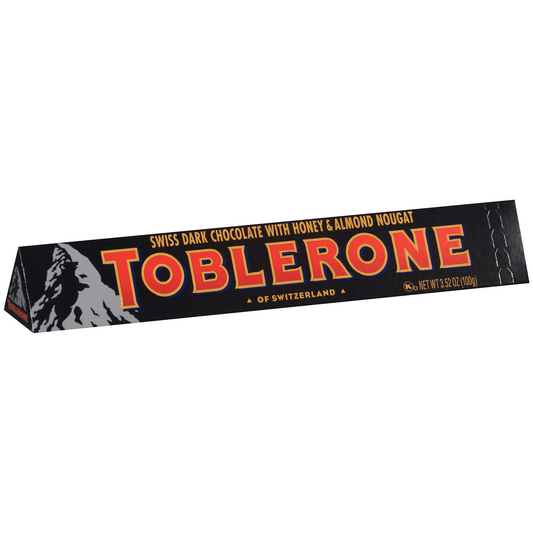 Toblerone Dark Chocolate with Honey & Almond Nougat